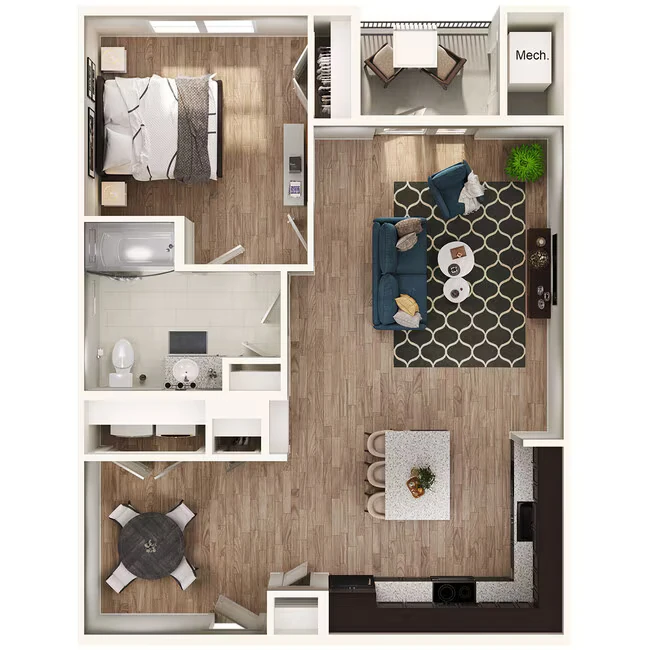 1 Bedroom 6310 floor plan